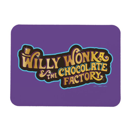 Willy Wonka en de Chocolate Factory Logo Magneet (Horizontaal)