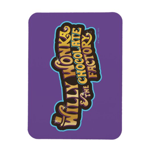 Willy Wonka en de Chocolate Factory Logo Magneet (Verticaal)