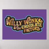 Willy Wonka en de Chocolate Factory Logo Poster (Voorkant)