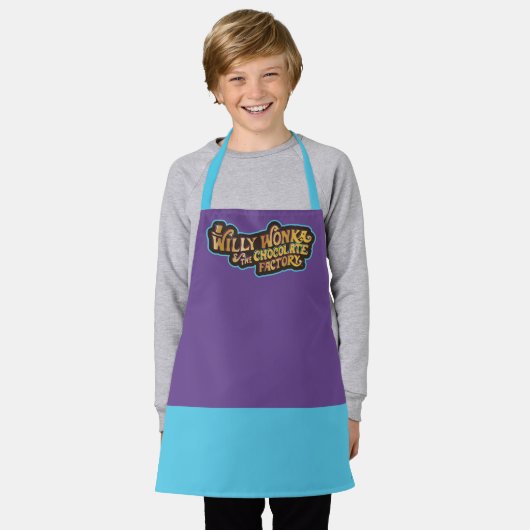 Willy Wonka en de Chocolate Factory Logo Schort (Gedragen)
