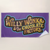 Willy Wonka en de Chocolate Factory Logo Strandlaken (Voorkant)