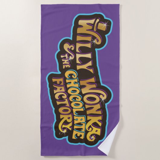 Willy Wonka en de Chocolate Factory Logo Strandlaken (Voorkant)