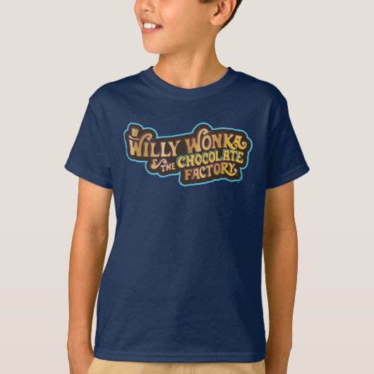 Willy Wonka en de Chocolate Factory Logo T-shirt (Voorkant)