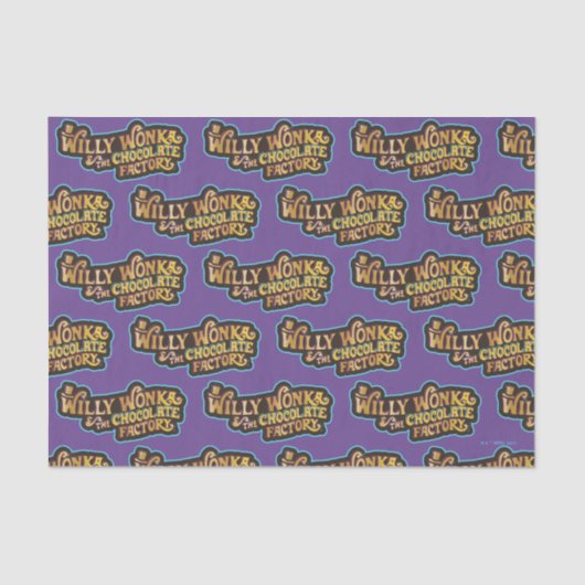 Willy Wonka en de Chocolate Factory Logo Tissuepapier (Voorkant)