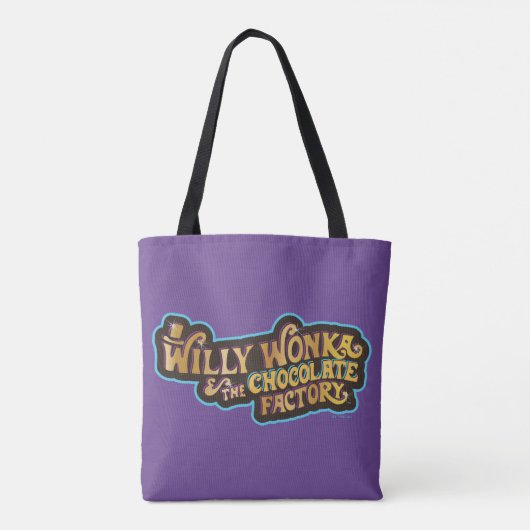 Willy Wonka en de Chocolate Factory Logo Tote Bag (Achterkant)