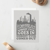 Willy Wonka Fabriek - Niemand Gaat Er Eens Binnen Notitiekaartje (Voorkant / Achterkant in situ)