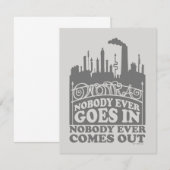 Willy Wonka Fabriek - Niemand Gaat Er Eens Binnen Notitiekaartje (Voorkant / Achterkant)