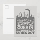 Willy Wonka Factory - Niemand komt er ooit in Briefkaart (Voorkant / Achterkant)