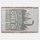 Willy Wonka Factory - Niemand komt er ooit in Deken (Voorkant)