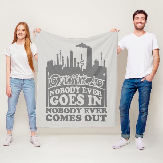 Willy Wonka Factory - Niemand komt er ooit in Fleece Deken (In situ)