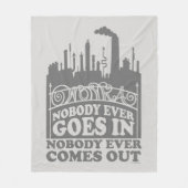 Willy Wonka Factory - Niemand komt er ooit in Fleece Deken (Voorkant)