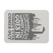 Willy Wonka Factory - Niemand komt er ooit in Magneet (Horizontaal)