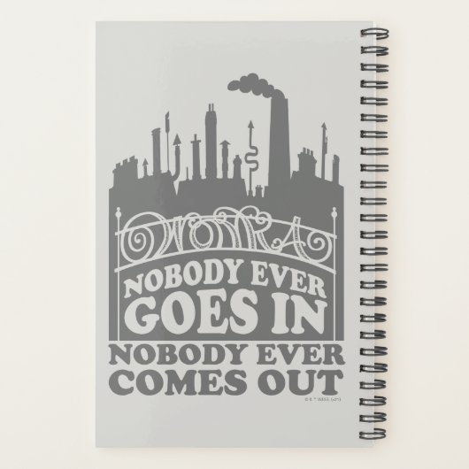 Willy Wonka Factory - Niemand komt er ooit in Planner (Achterkant)