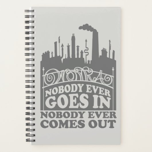 Willy Wonka Factory - Niemand komt er ooit in Planner (Voorkant)