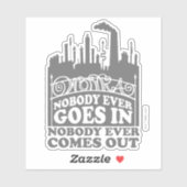 Willy Wonka Factory - Niemand komt er ooit in Sticker (Vel)