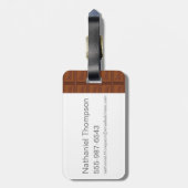 Willy Wonka Golden Ticket Bagagelabel (Achterkant verticaal)