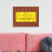 Willy Wonka Golden Ticket Canvas Afdruk (Insitu (Woonkamer))