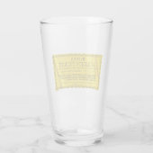 Willy Wonka Golden Ticket Glas (Achterkant)