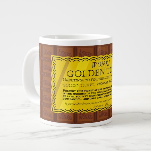 Willy Wonka Golden Ticket Grote Koffiekop (Links)