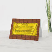 Willy Wonka Golden Ticket Kaart (Voorkant)