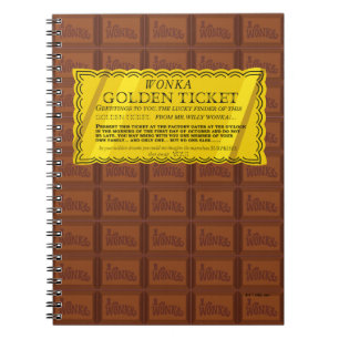 Willy Wonka Golden Ticket Notitieboek