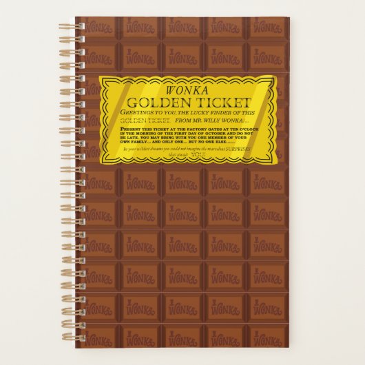 Willy Wonka Golden Ticket Planner (Voorkant)