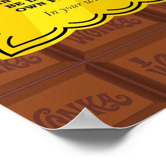Willy Wonka Golden Ticket Poster (Hoek)