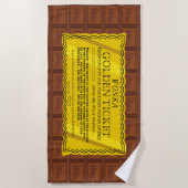 Willy Wonka Golden Ticket Strandlaken (Voorkant)