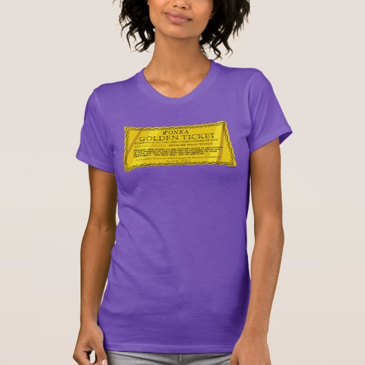 Willy Wonka Golden Ticket T-shirt (Voorkant)