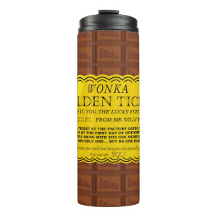 Willy Wonka Golden Ticket Thermosbeker