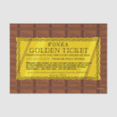 Willy Wonka Golden Ticket Tissuepapier (Voorkant)