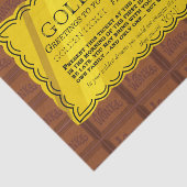 Willy Wonka Golden Ticket Tissuepapier (Detail)