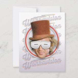 Willy Wonka in Wonkavision-bril Notitiekaartje