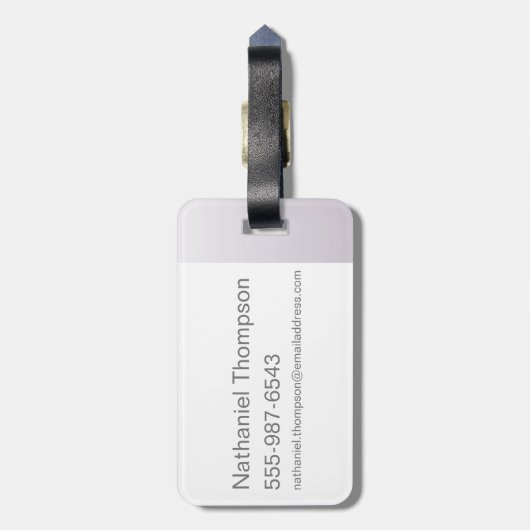 Willy Wonka in Wonkavision Goggles Bagagelabel (Achterkant verticaal)