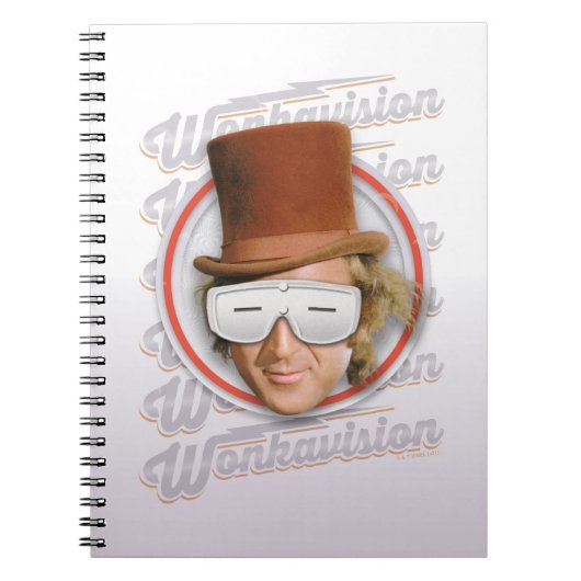 Willy Wonka in Wonkavision Goggles Notitieboek (Voorkant)