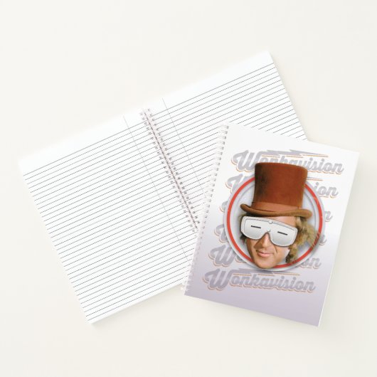 Willy Wonka in Wonkavision Goggles Notitieboek (Binnen)