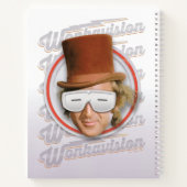 Willy Wonka in Wonkavision Goggles Notitieboek (Achterkant)