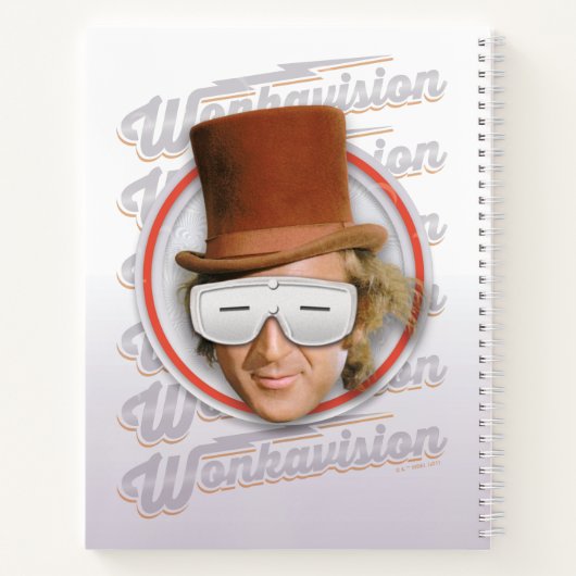 Willy Wonka in Wonkavision Goggles Notitieboek (Achterkant)
