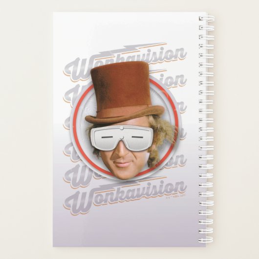 Willy Wonka in Wonkavision Goggles Planner (Achterkant)