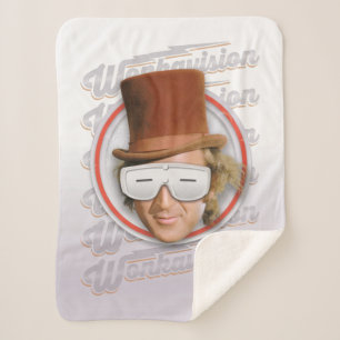 Willy Wonka in Wonkavision Goggles Sherpa Deken