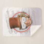 Willy Wonka in Wonkavision Goggles Sherpa Deken (Voorkant (horizontaal))