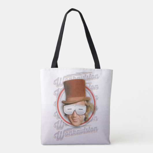 Willy Wonka in Wonkavision Goggles Tote Bag (Achterkant)