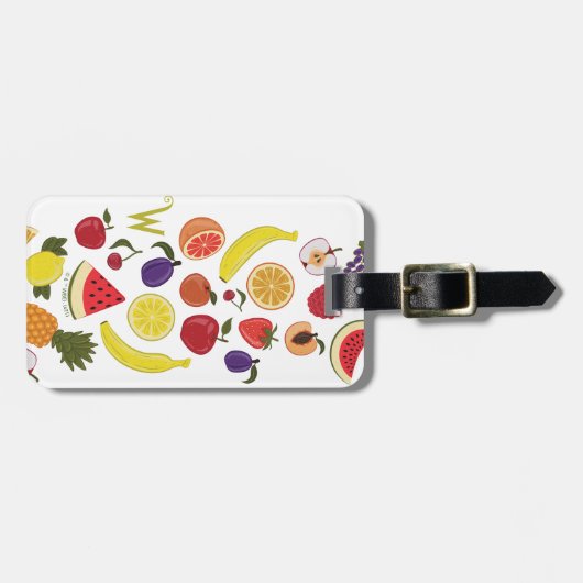 Willy Wonka Lickable Wallpaper Pattern Bagagelabel (Voorkant horizontaal)