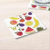 Willy Wonka Lickable Wallpaper Pattern Kartonnen Onderzetters (Schuin)