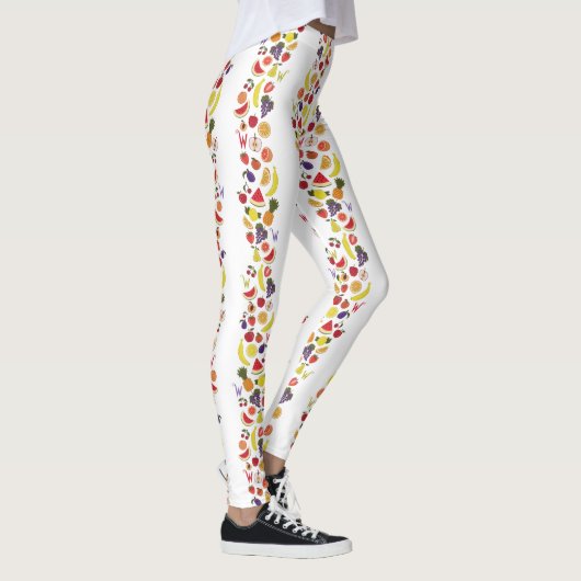 Willy Wonka Lickable Wallpaper Pattern Leggings (Rechts)