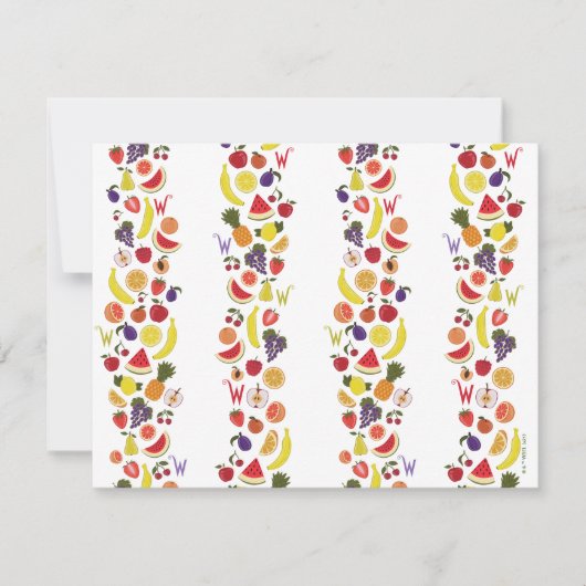 Willy Wonka Lickable Wallpaper Pattern Notitiekaartje (Voorkant)