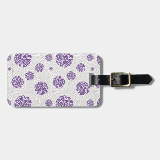 Willy Wonka Logo Psychedelic Graphic Bagagelabel (Voorkant horizontaal)