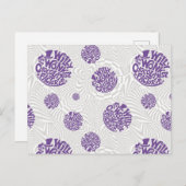 Willy Wonka Logo Psychedelic Graphic Briefkaart (Voorkant / Achterkant)