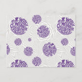 Willy Wonka Logo Psychedelic Graphic Briefkaart (Voorkant)