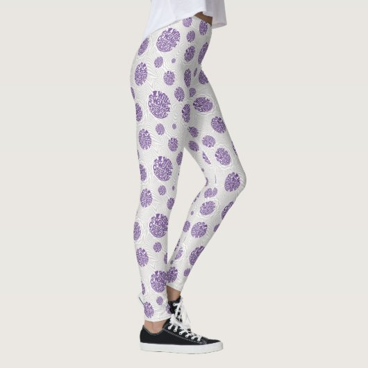 Willy Wonka Logo Psychedelic Graphic Leggings (Rechts)